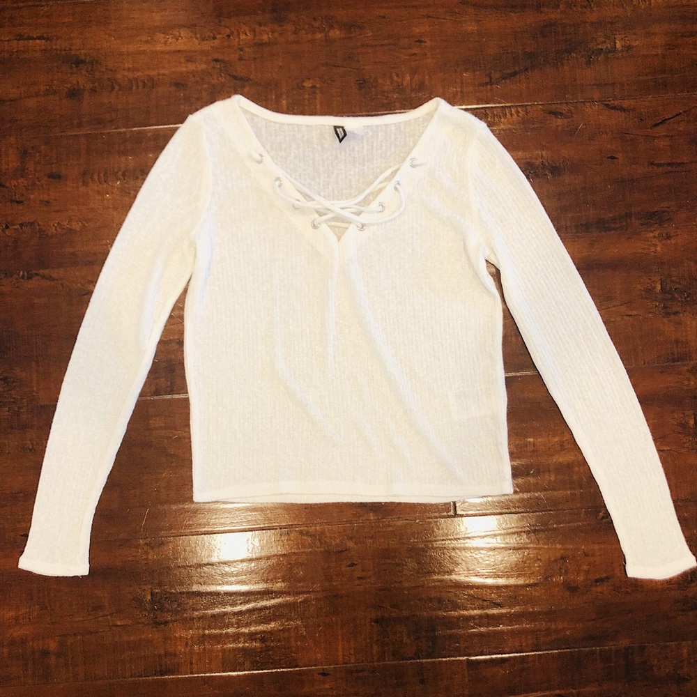 Unused H&M Strappy Long Sleeve Blouse ✨